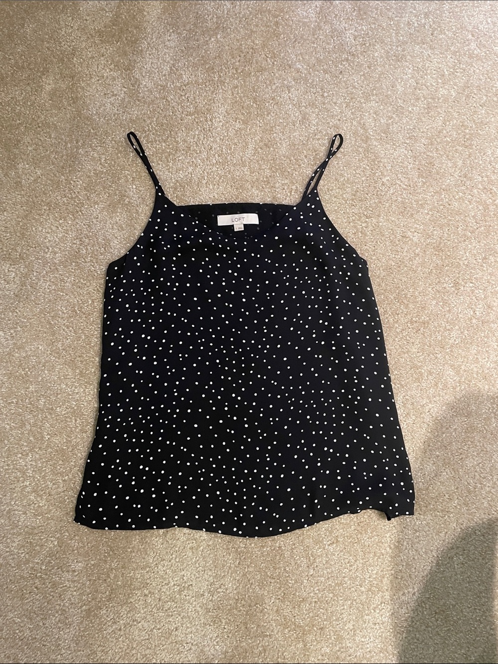 Black and White Polka Dot Tank Top